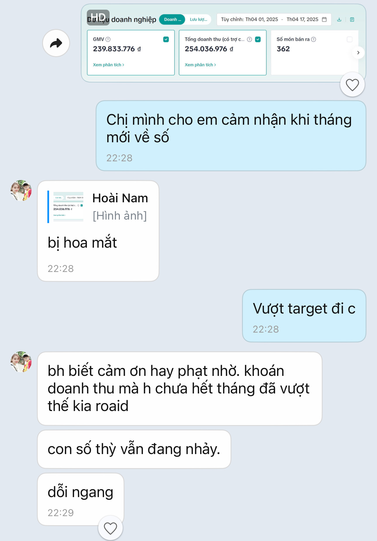 Feedback học viên 1