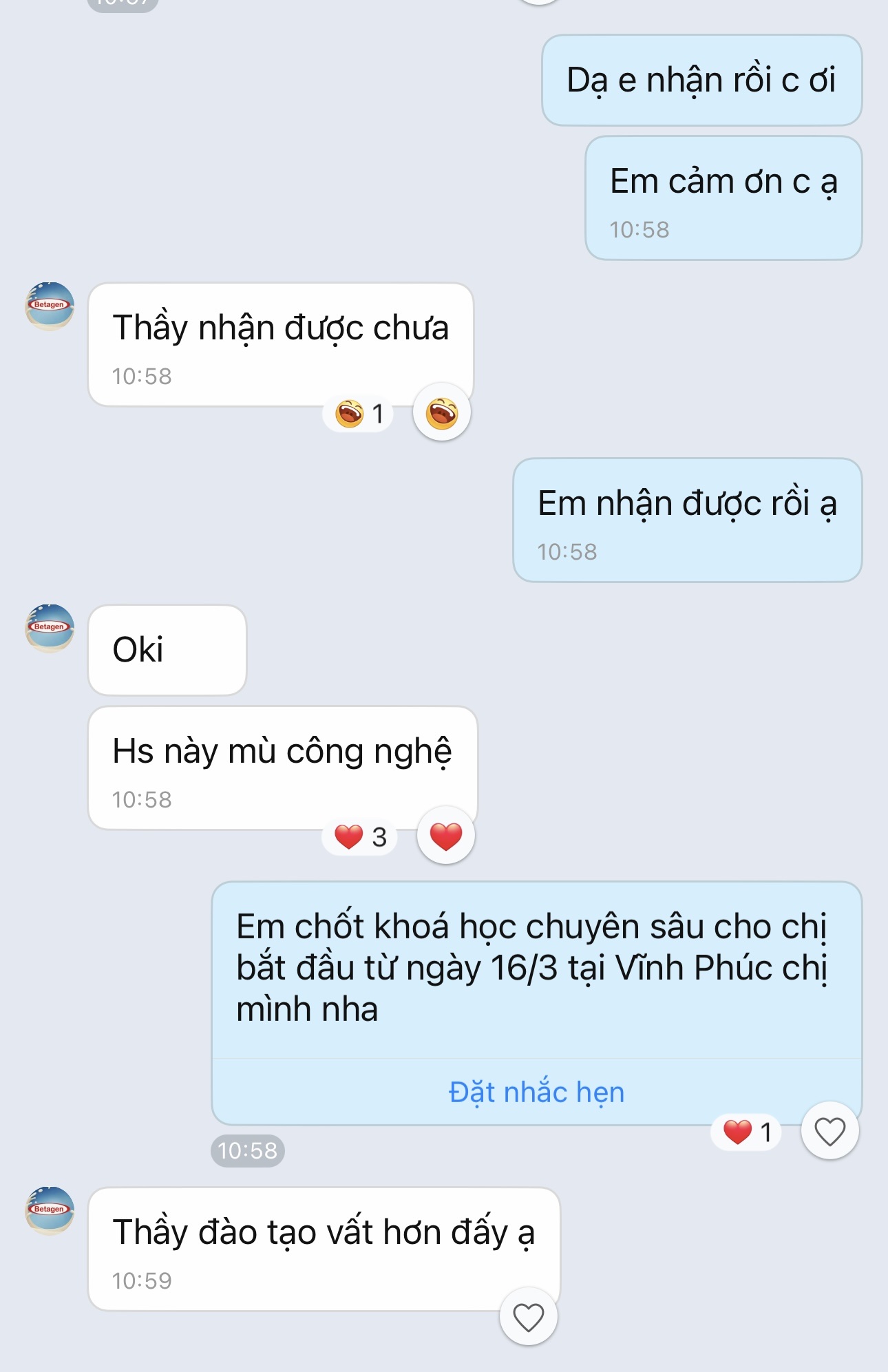 Feedback học viên 3